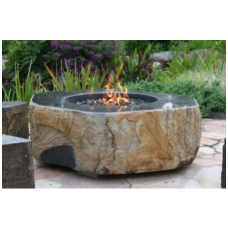 Elementi Basalt Boulder Outdoor Firepit