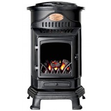 Provence Portable Real Flame Gas Heater - Matt Black