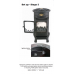 Provence Portable Gas Heater - Gloss Black - Ex Display